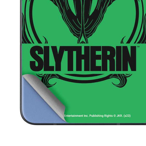 Wizarding Worlds Harry Potter Slytherin Illustration Galaxy Z Fold5 5G Skin